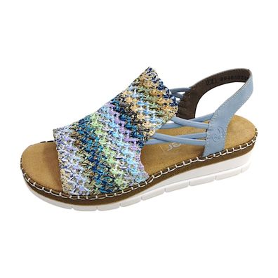 Rieker V1241-91 Mehrfarbig blau-multi/aqua 91