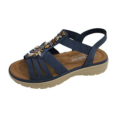 Rieker V8549-10 Blau lightblue 10