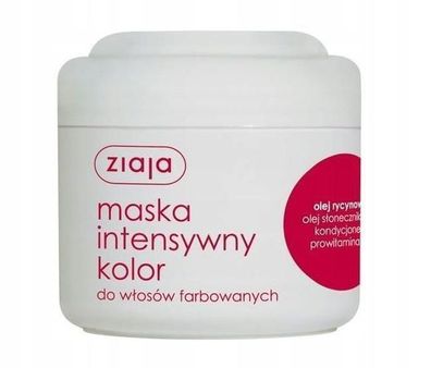 Ziaja Intensiv-Farbmaske fuer coloriertes Haar, 200ml - Strahlende Farbfrische