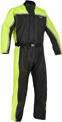 Lindstrands Regenjacke Rain Suit Sidvallen One Piece Black/Hv Yellow 720-24131004