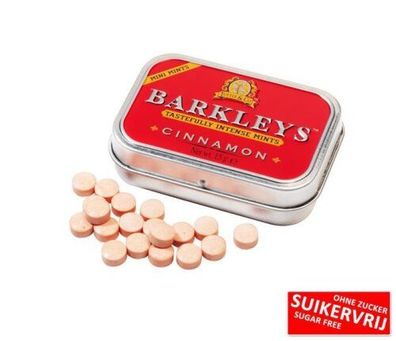 Barkleys Mini Mints Cinnamon Sugarfree 12 x15 gr