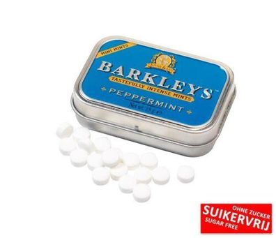 Barkleys Mini Mints Peppermint Sugarfree 12 x 15 gr
