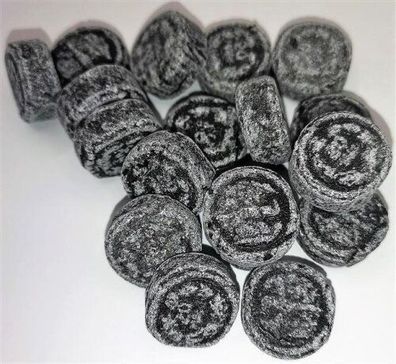 500 gr. Sahne Lakritz Bonbon Schwarz Geld von Jahrmarktbonbon