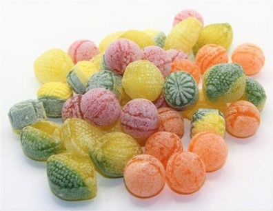 5 kg Saure-Frucht-Mischung-mit-Zitrone-Orange-Zitrone Limette-Waldmeister-Wildkirsch
