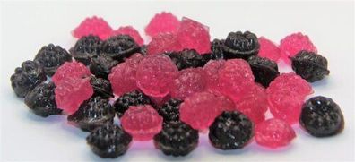 100 gr. Zuckerfreie Him- & Brombeeren Bonbon von Jahrmarktbonbon
