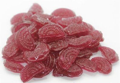 100 gr. Zuckerfreie rote Stachelbeere sauer nur von Jahrmarktbonbon