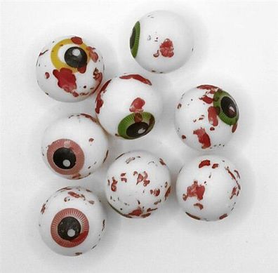 500 gr. Spooky Eyes 24 mm Kaugummi Geschmack: Erdbeere