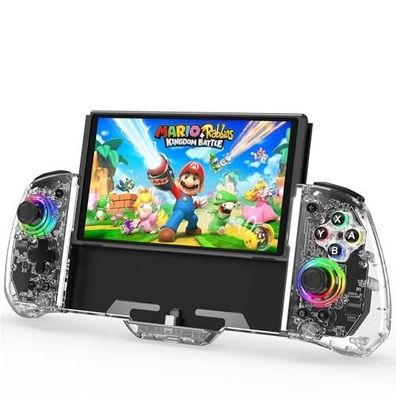 Switch Controller Pro Kompatibel mit Nintendo Switch/OLED - Transparentes Design