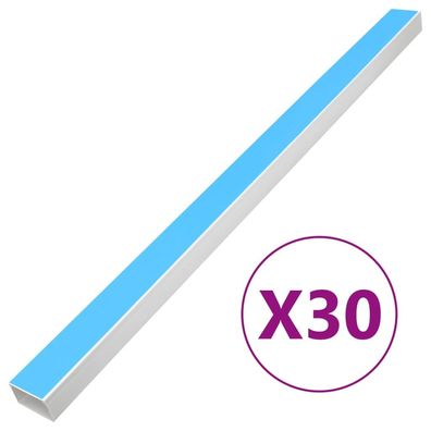 vidaXL Kabelkanäle Selbstklebend 100x60 mm 30 m PVC