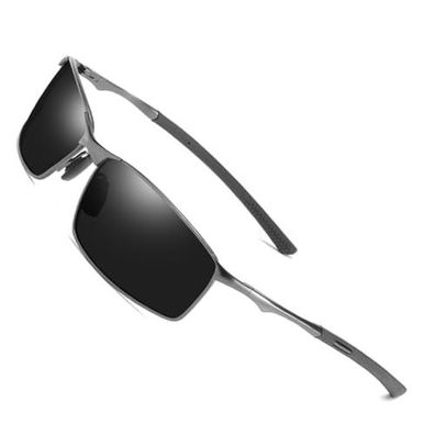 Herren Polarisierte Sonnenbrille - UV400 Schutz, Klassisches Piloten-Design
