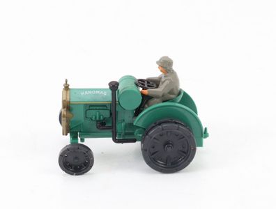 Wiking H0 8720127 Modellauto Traktor mit Fahrer Schlepper Hanomag 1:87