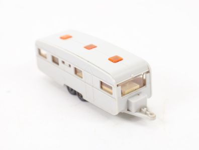 Wiking H0 504/1 Modellauto großer Wohnwagen altweiß 1:87