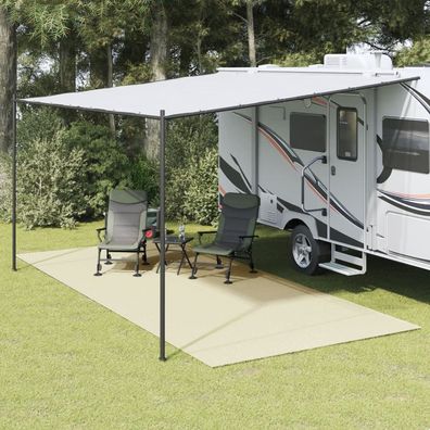 vidaXL Zeltteppich Creme 5,5x2,5 m
