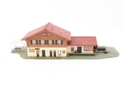 Kibri N B-509 Gebäude Bahnhofsgebäude Bahnhof "Schönried" gebaut