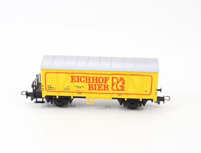 Liliput H0 gedeckter Güterwagen mit Bremserbühne "Eichhof Bier" 0 125-2 SBB