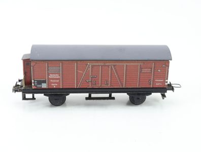 Trix Express H0 2074 gedeckter Güterwagen mit Bremserhaus Kassel 2074 DB / Blech