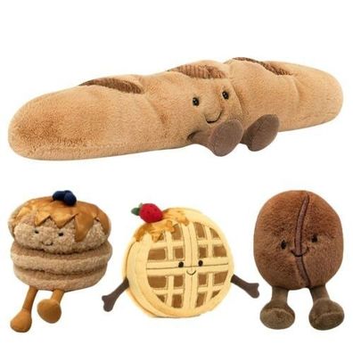 Jelly-cat kuscheltier Pancake/Kaffeebohnen/Baguettes Süße Polsterpuppen Gifts
