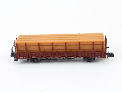 De Agostini N 032 Güterwagen Rungenwagen mit Holzladung 3336314 DB