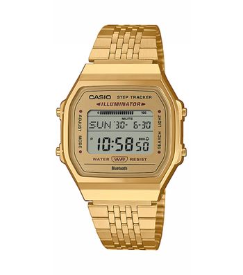 Casio Vintage Uhr Unisex ABL-100WEG-9AEF Bluetooth, Digital, Resin, Gold plattiert
