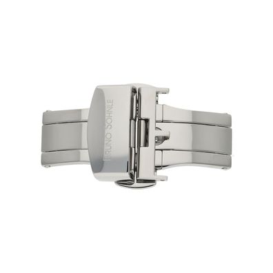 Bruno Söhnle Doppelfaltschließe Edelstahl für Lederband Bandanstoß 20 mm 73-79003-018