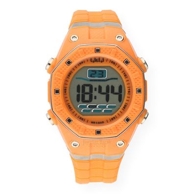 Q&Q Digital by Citizen Silikon Uhr Unisex orange 1077J005Y