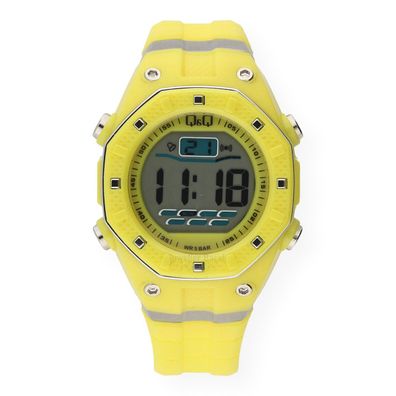 Q&Q Digital by Citizen Silikon Uhr Unisex gelb 1077J006Y