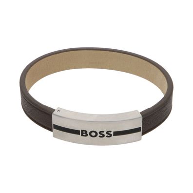 Boss Armband Herren 1580496M Leder, Magnetverschluss