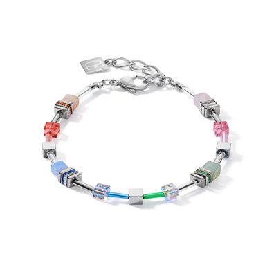 Coeur de Lion Armband 5007/30-1522 GeoCube Multitask 4 in 1 Summer Multi pastell