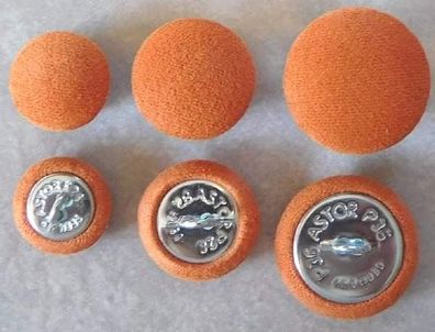 Polsterknöpfe mit Öse Mikrofaser Orange