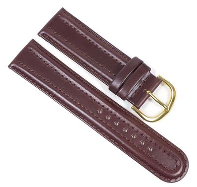Minott Ersatzband Uhrenarmband Kalbsleder Band Dunkelbraun 23277G