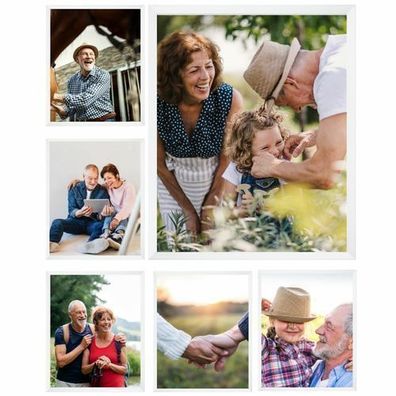 Bilderrahmen Collage Rahmen für 6 Fotos Fotorahmen mehrere Fotos Bildergalerie