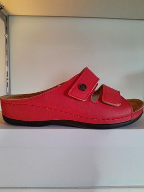 Frankenschuhe-Damen-Pantoletten Hausschuhe mit Weichtritt Gr.39 Rot