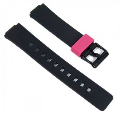 Casio Ersatzband Uhrenarmband Resin Band schwarz/Pink LDF-52-1AEF LDF-52