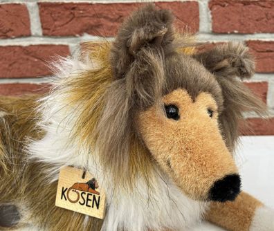 Kösen 3890 Hund Collie liegend Braun Plüschtier Stofftier 40cm NEU!