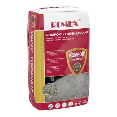 40x ROMEX ROMPOX® Fugensand NP 25kg Sand-Steingrau