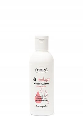 Ziaja Mizellen-Reinigungsmilch 200 ml - Sanfter Make-up Entferner für alle Hautt