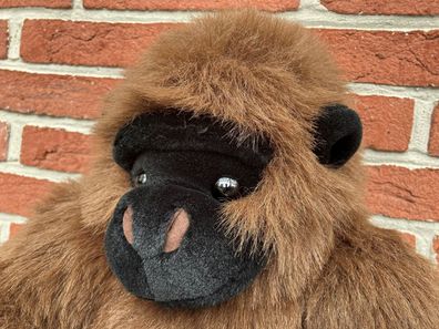 Kösen 2010 Gorilla Affe Babyaffe sitzend Braun Plüschtier Stofftier 40cm NEU!