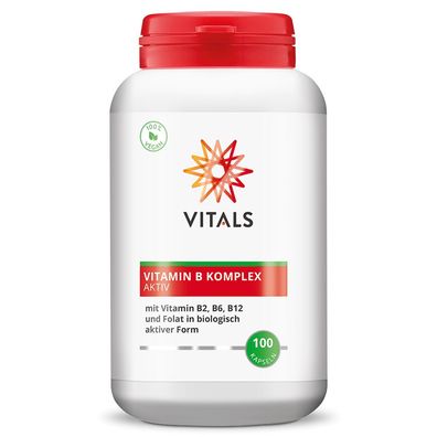 Vitamin B Komplex Aktiv, 100 Kapseln von Vitals