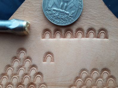 013-41 MINI Drachen Mulenfoot Pfote aus Messing Handgefertigte Lederstempel