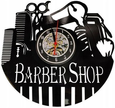 Wanduhr Barber Friseur Dekoration