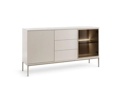 BETTSO Breite Kommode 154 Sentino mit LED-Beleuchtung Kaschmir