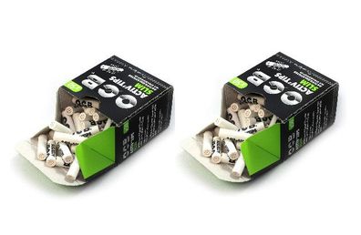 OCB ActivTips Slim 7 mm - Aktivkohlefilter mit Keramikkappen - 2 x 50 Stück