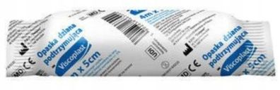 Viscoplast Gewebte Stuetzbinde 4m x 5cm - 1 Stueck