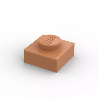 Lego Platte 1x1 plate 3024 mittel nougat medium nougat