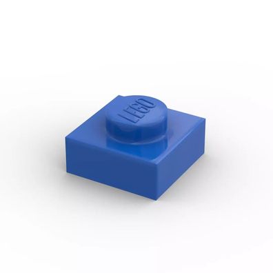 Platte Platte 1x1 plate 3024 blau blue