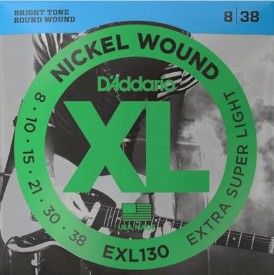 D'Addario EXL130 - extra super light (008-038) - Saiten für E-Gitarre