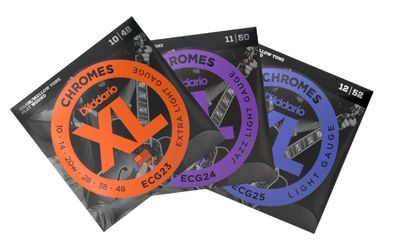 D&acute; ddario Chromes - flat wound Saiten für E-Gitarre - ECG23 ECG24 ECG25