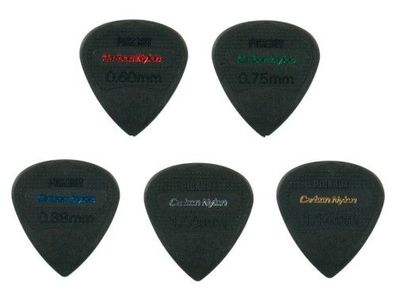 Pickboy Edge Carbon Nylon Picks - gemischte Stärke - 5 oder 10 Plektren
