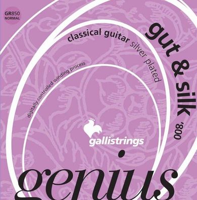 Galli Genius gut & silk GR850 - normal tension - Saiten für Konzertgitarre