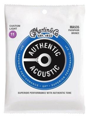 Martin Authentic MA535 Phosphor Bronze - custom light (011-052) - Gitarrensaiten